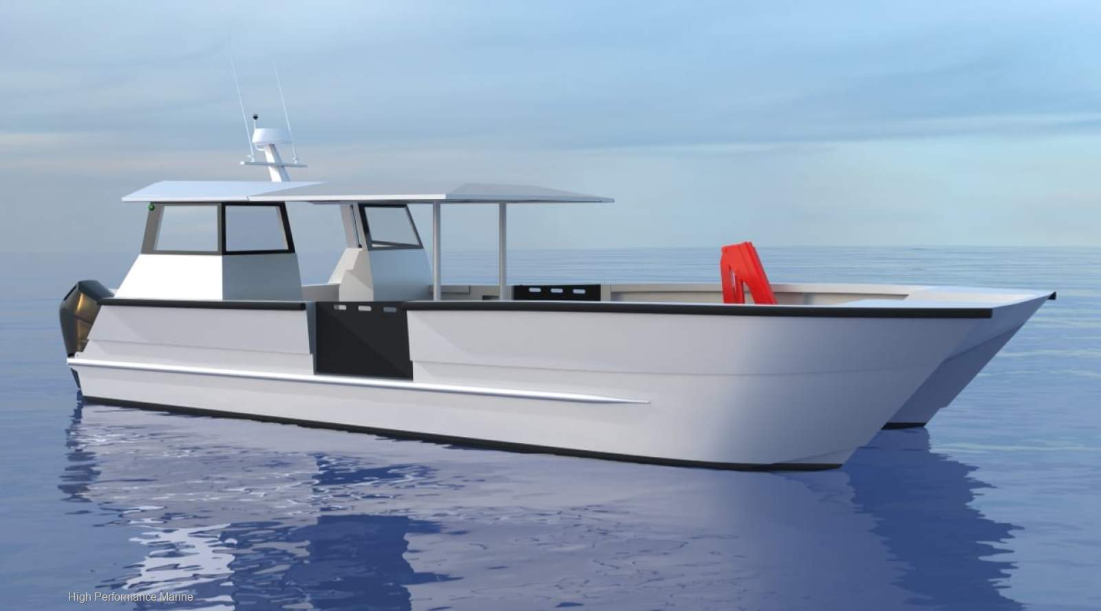 High Performance Catamarans Titan 12 Workboat, Commercial Dive and Marine Contruction