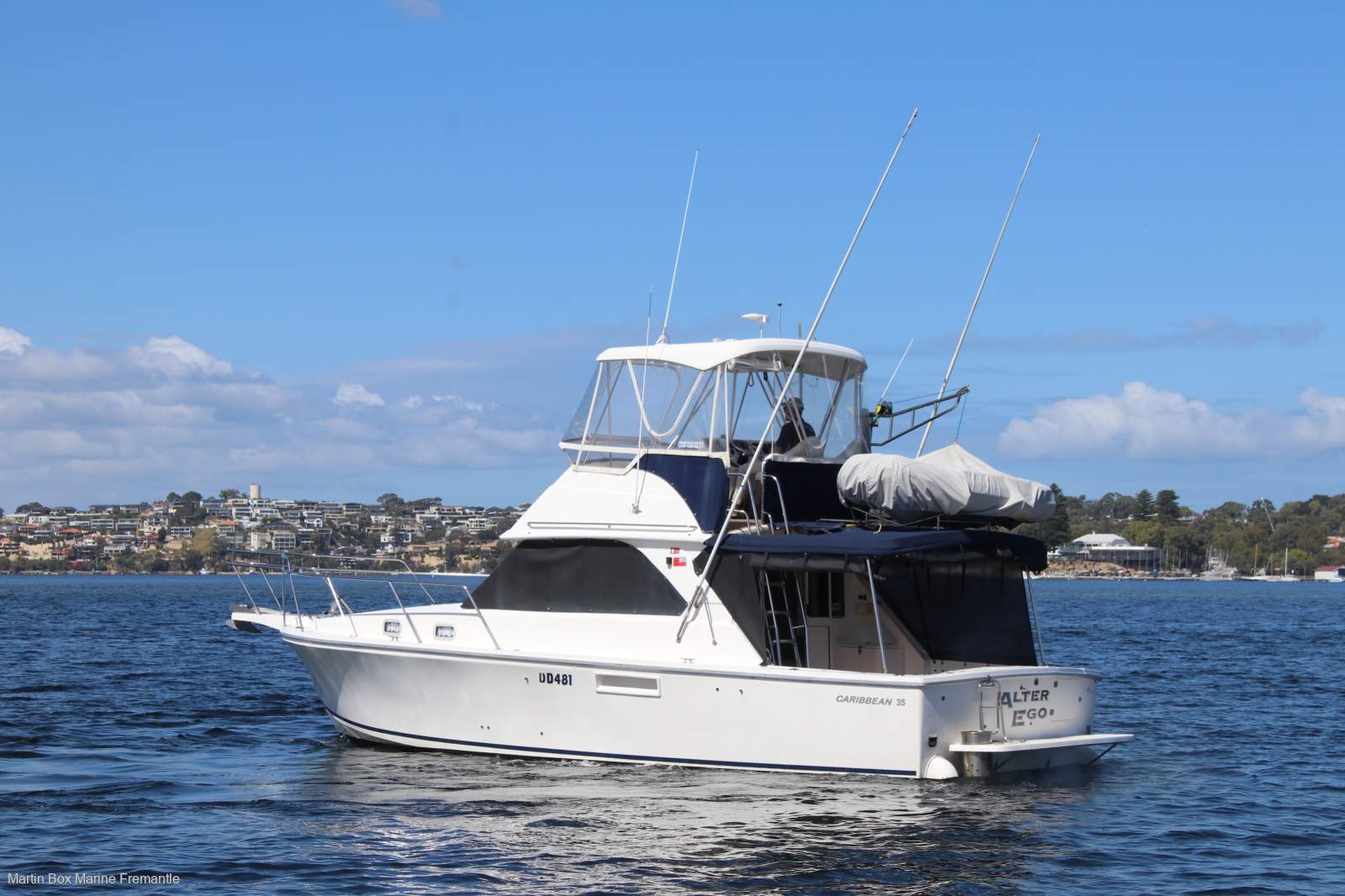Caribbean 35 Flybridge Cruiser With Twin Cummins Diesels