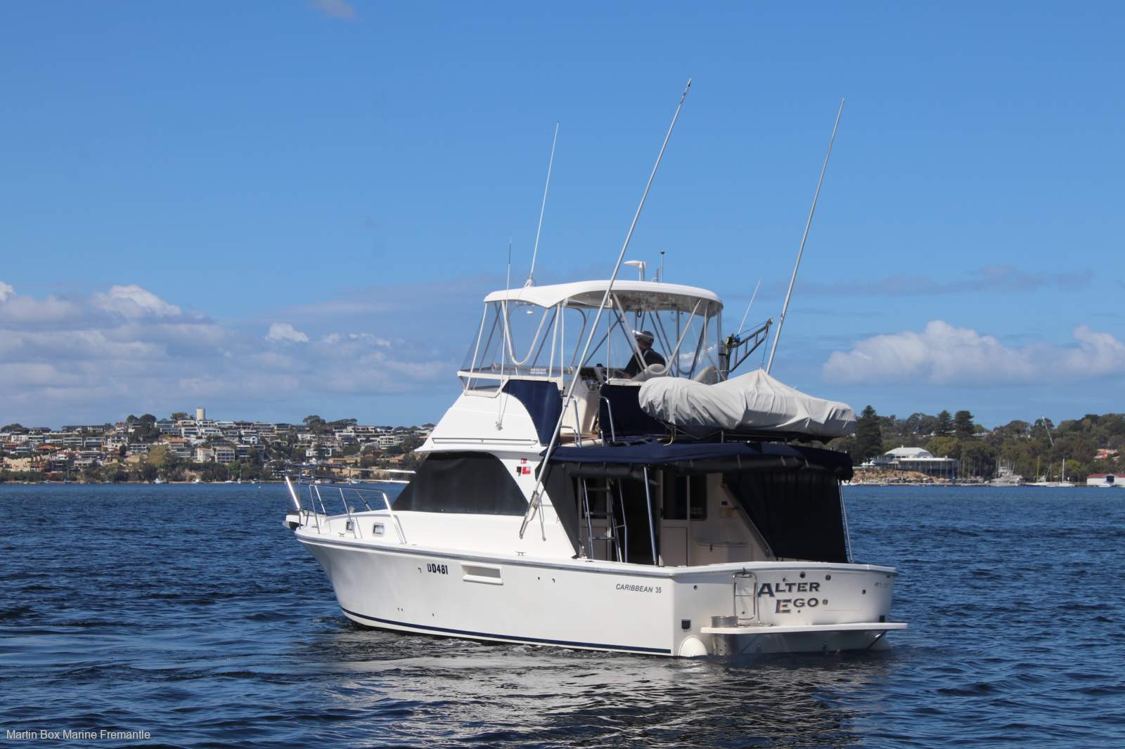 Caribbean 35 Flybridge Cruiser With Twin Cummins Diesels