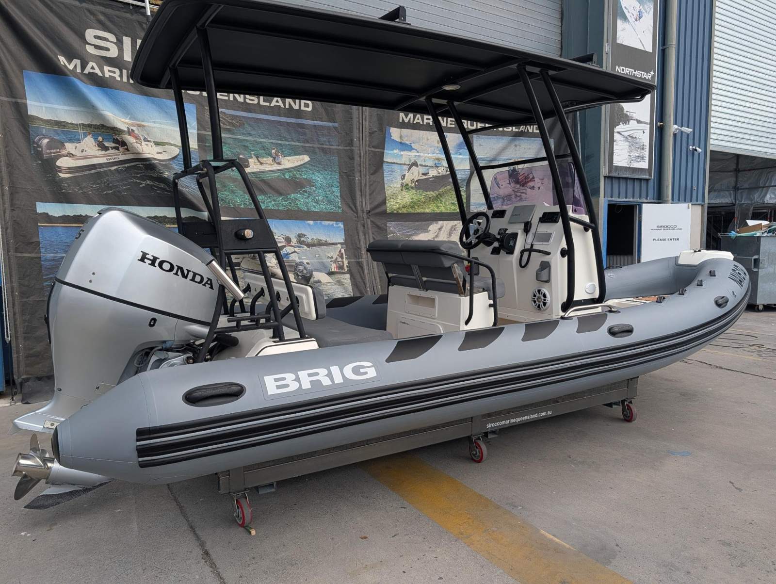 Brig Navigator 610 Fibreglass centre console RIB with hypalon tubes