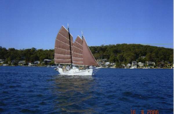 Colvin Gazelle Junk Rigged Schooner