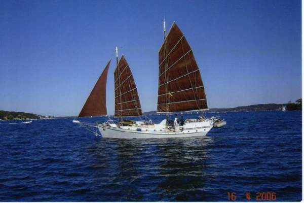 Colvin Gazelle Junk Rigged Schooner