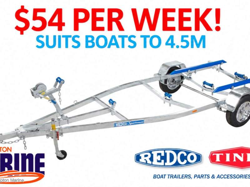 REDCO RE1313 GALVANISED BOAT TRAILER TO SUIT BOATS UP TO 4.5M!!