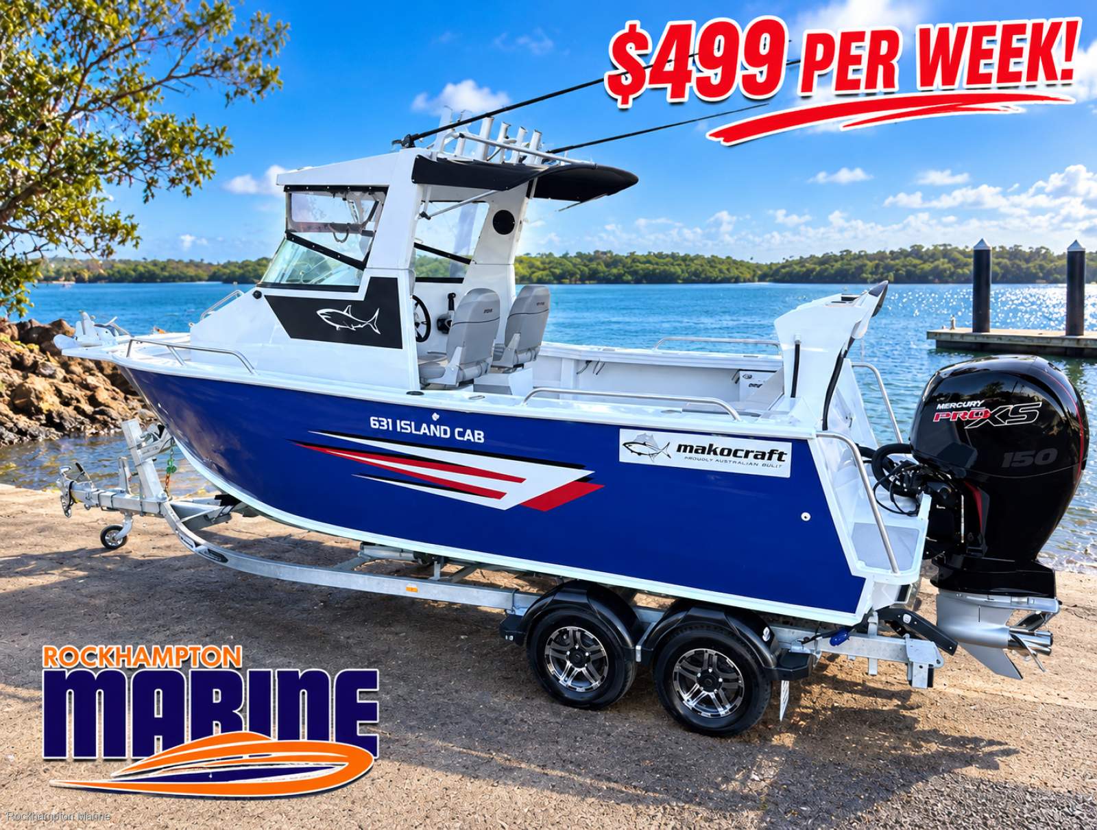 Makocraft 631 Island Cab HT IN STOCK & ON SALE!! READY TO GO NOW!!!