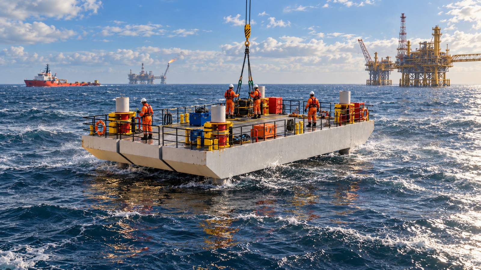 Stalwart Marine Barge Jack Up Barge 120 tonne 18x9.5 Road Transportable