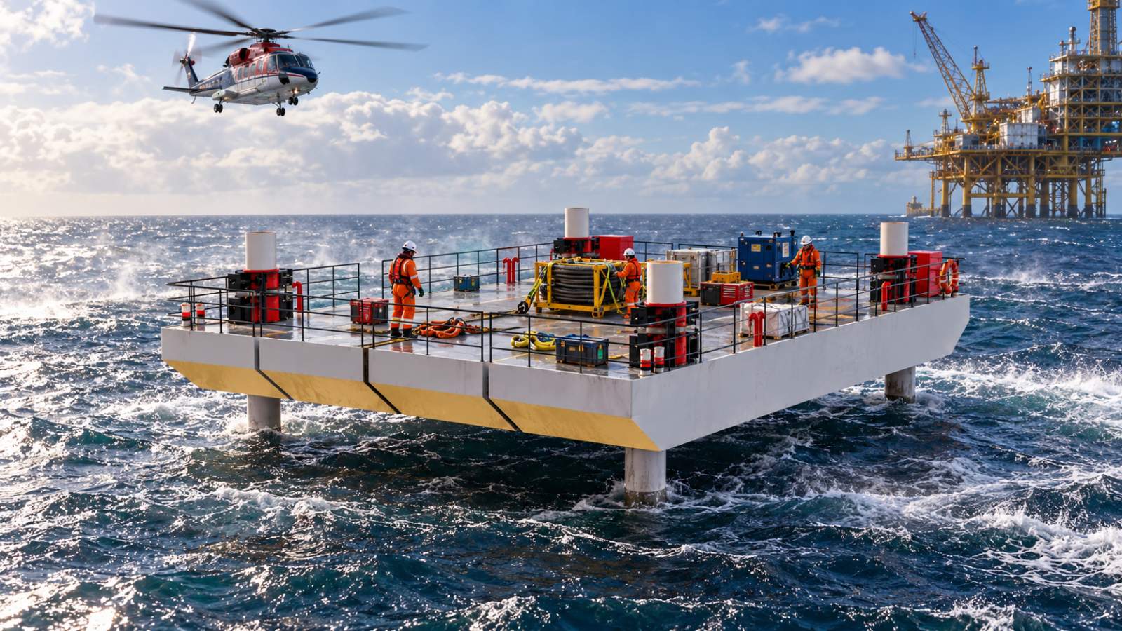 Stalwart Marine Barge Jack Up Barge 120 tonne 18x12 Road Transportable