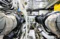 Princess 78 Motor Yacht:Engine room overview