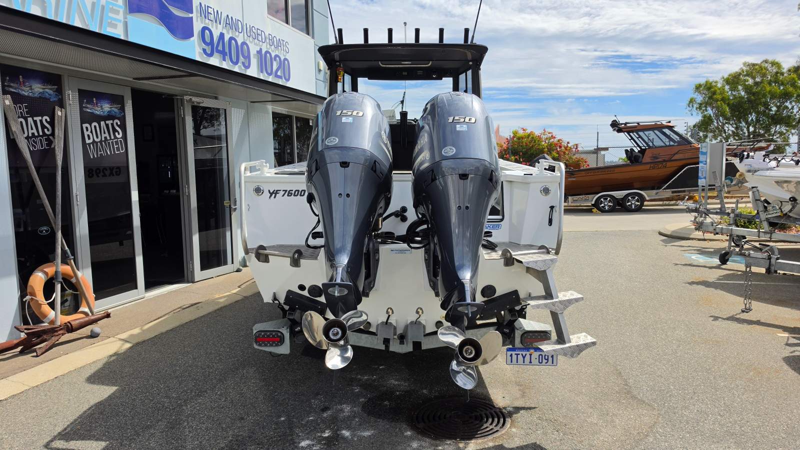 Yellowfin Plate 7600 Southerner Hard Top with Twin Yamaha 150HP 4 Strokes
