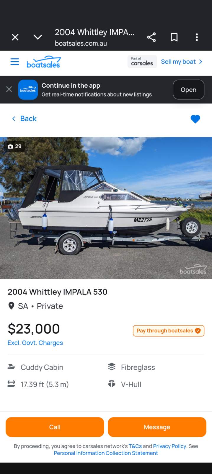Whittley Impala 530