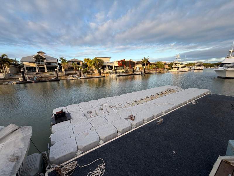 8m OTOP floating dock suitable for boats up to 7.6m