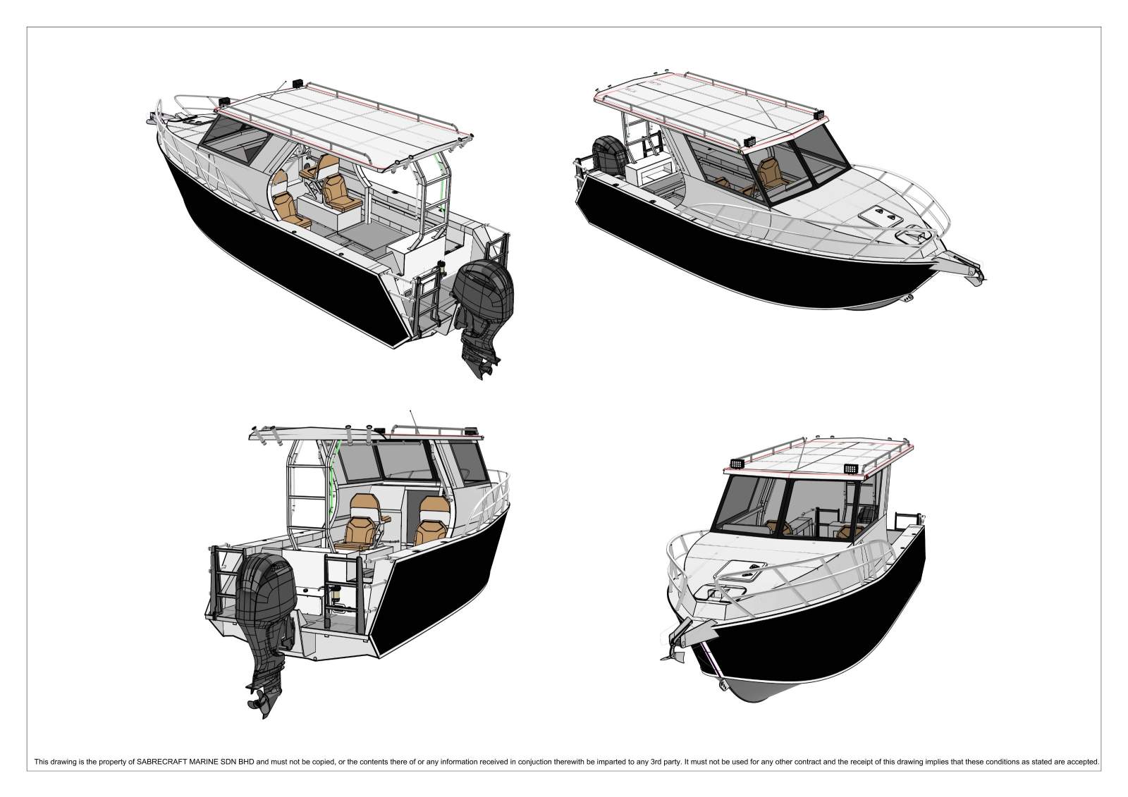 Stalwart Marine HC7800 7.80 Meter Half Cabin - Plate Alloy Offshore