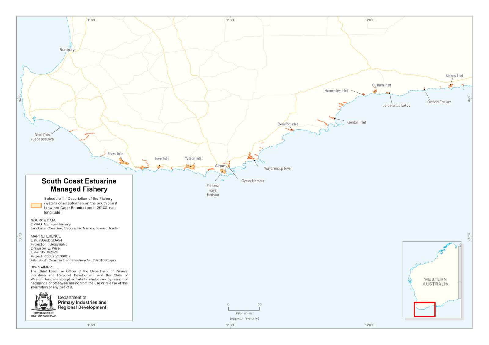 South Coast Estuarine MFL