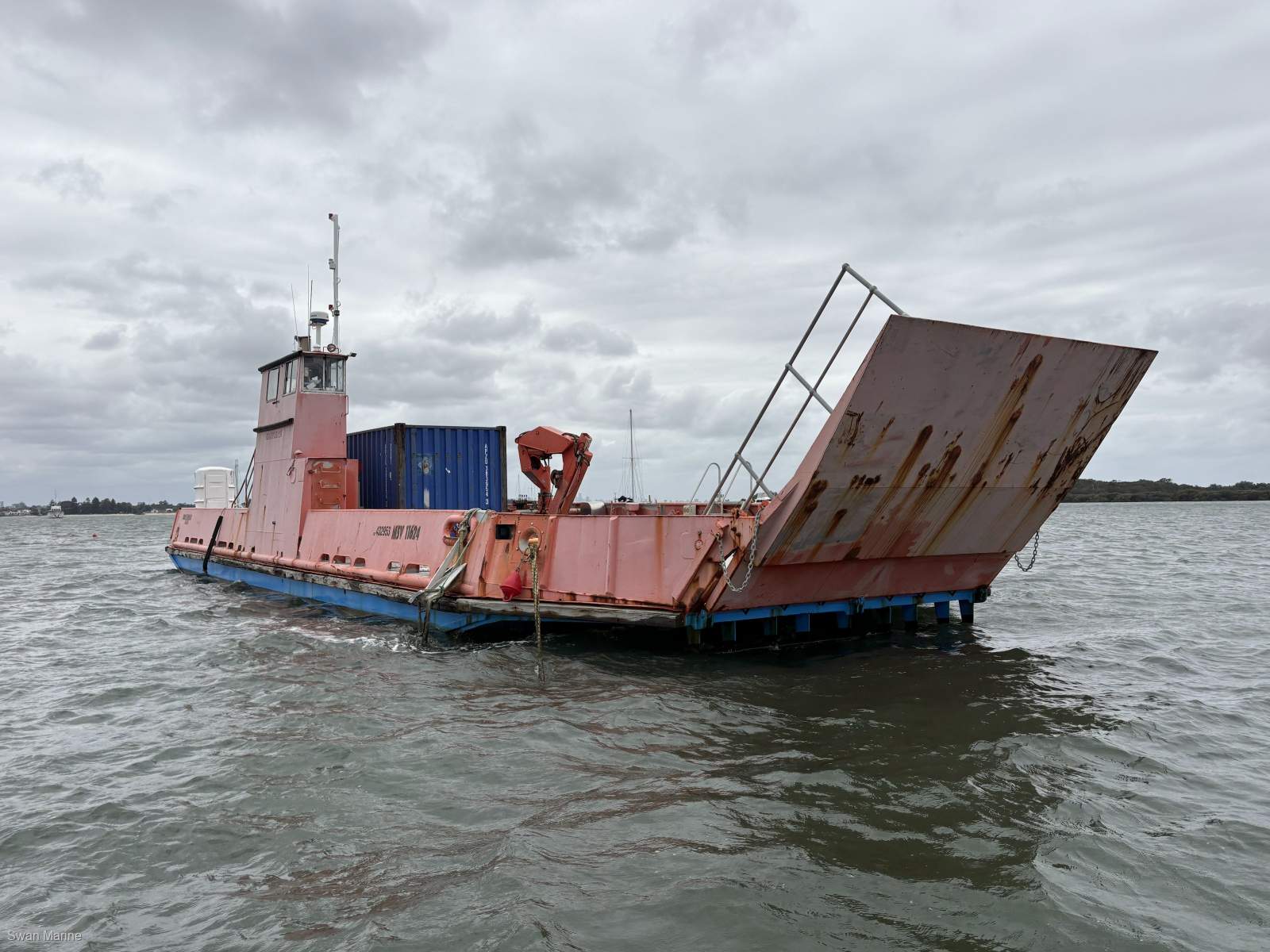 23.5m Self-Propelled Barge with 3.6T Deck Crane