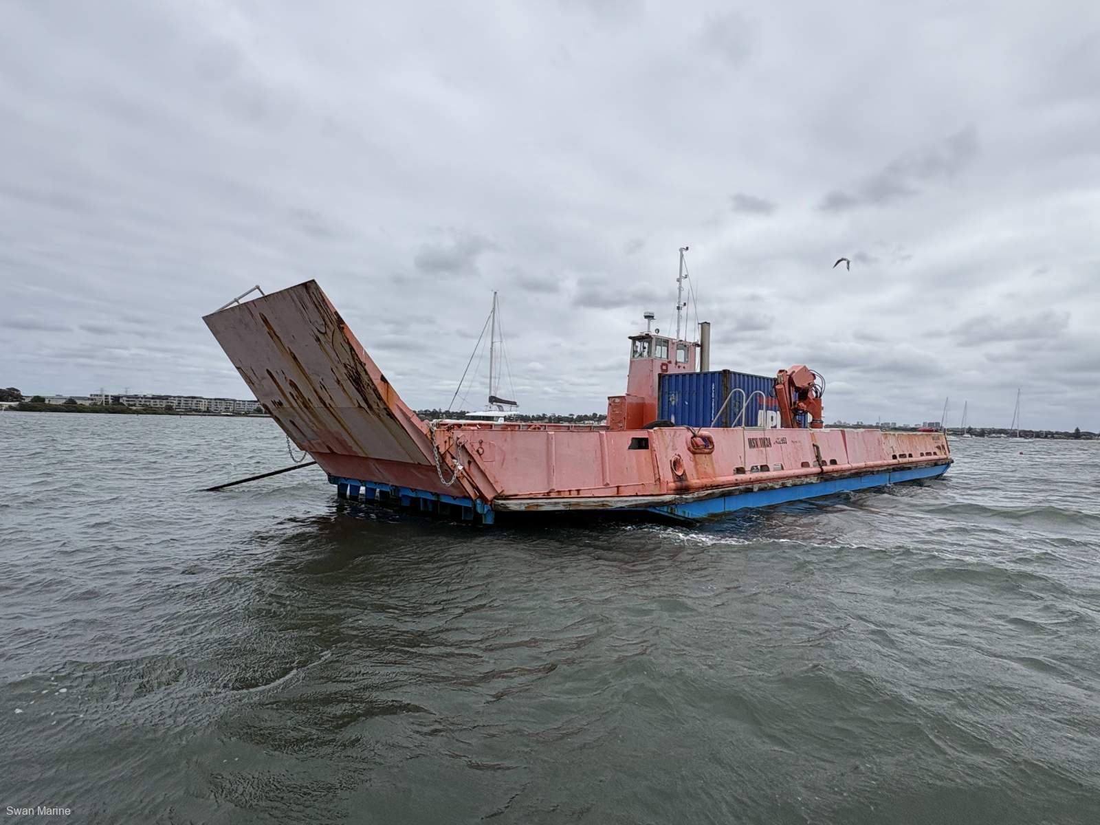 23.5m Self-Propelled Barge with 3.6T Deck Crane