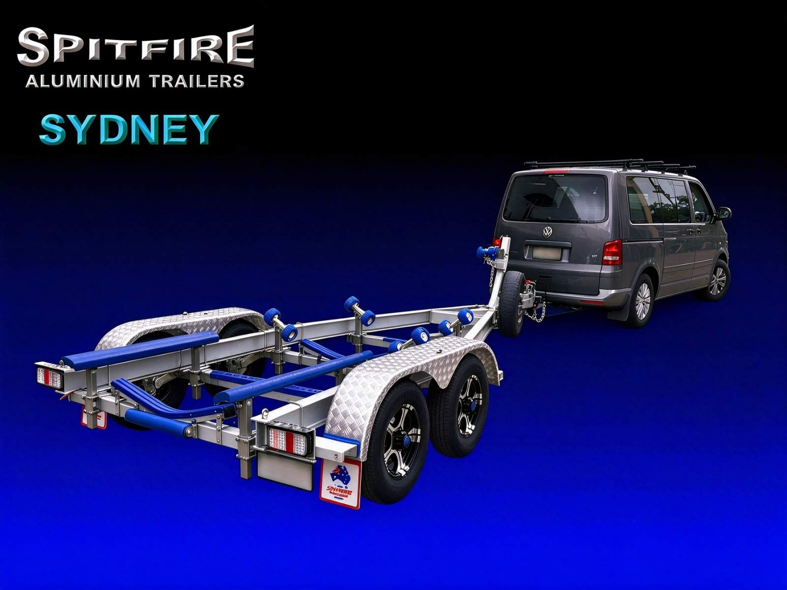 Aluminium Boat Trailer Brand NEW SPITFIRE 7m - 2000 kg ATM