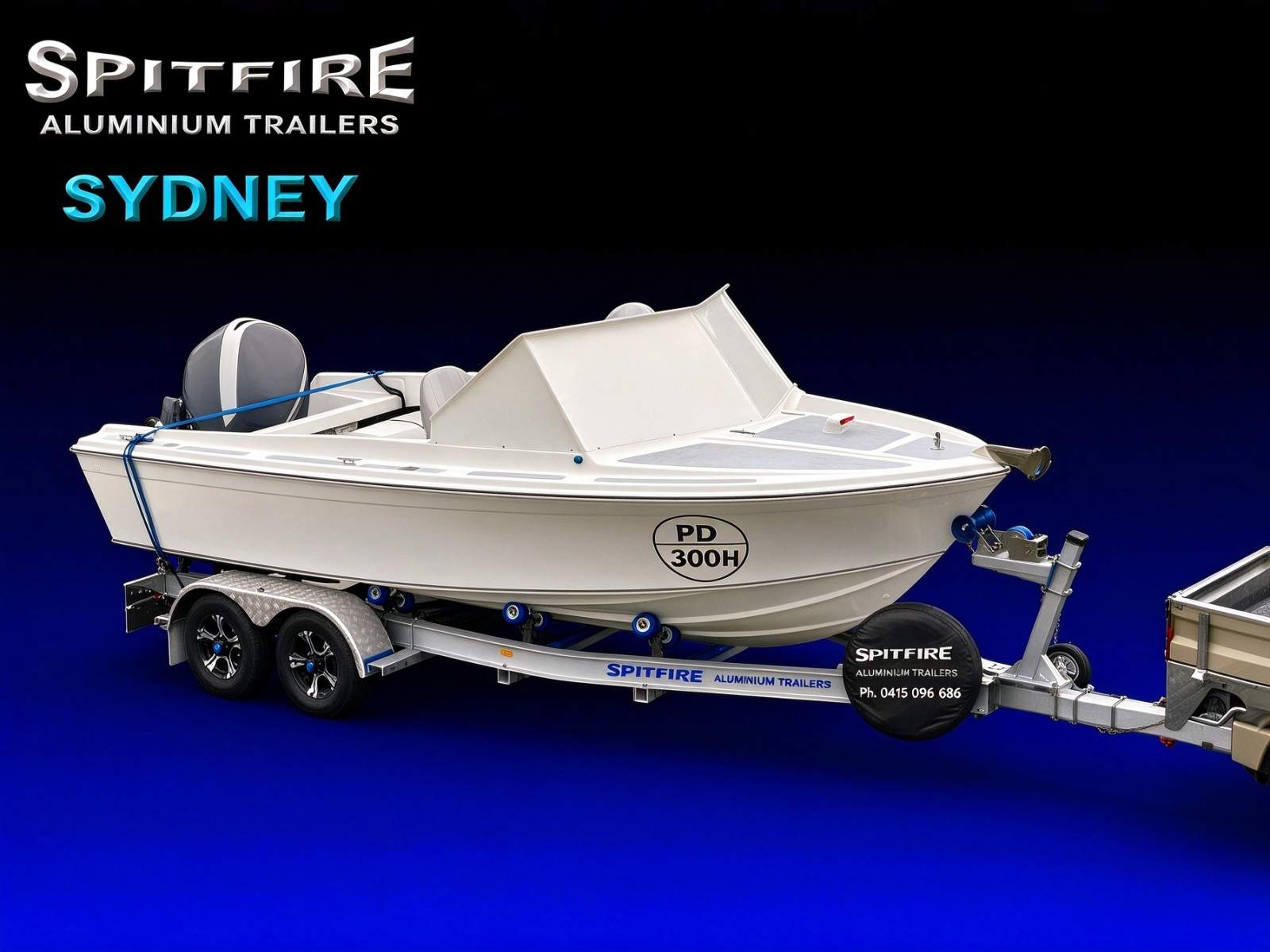 Aluminium Boat Trailer Brand NEW SPITFIRE 7m - 2000 kg ATM