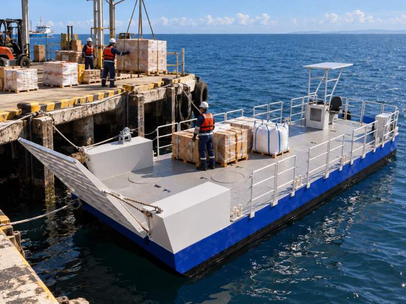 Stalwart Marine SPMBR10000 10.00 Metre Self Propelled Modular Barge with Ramp