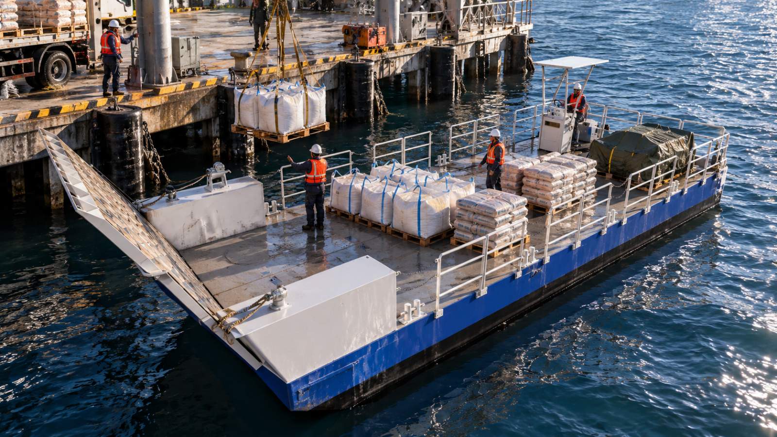 Stalwart Marine SPMBR10000 10.00 Metre Self Propelled Modular Barge with Ramp