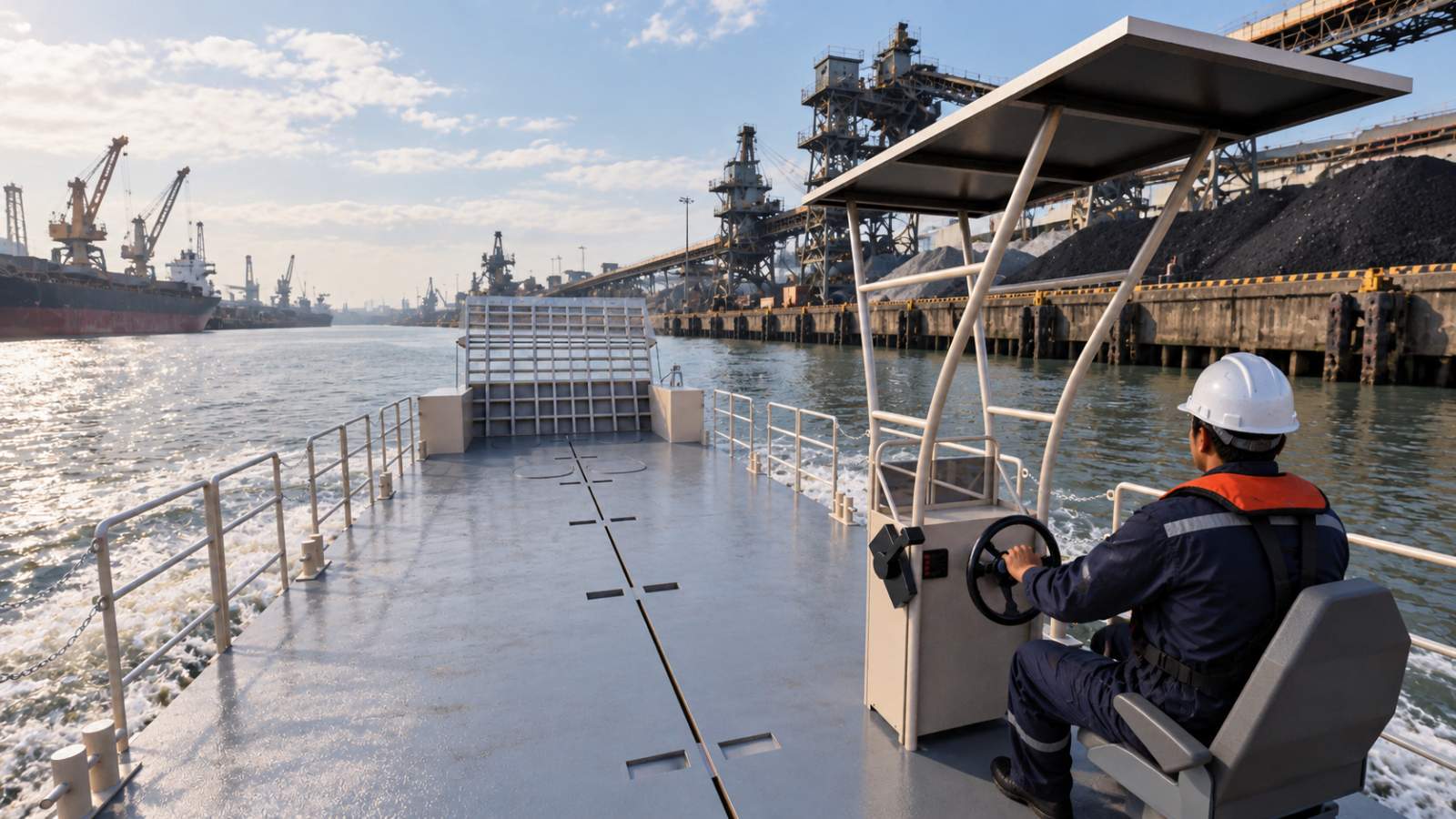 Stalwart Marine SPMBR10000 10.00 Metre Self Propelled Modular Barge with Ramp