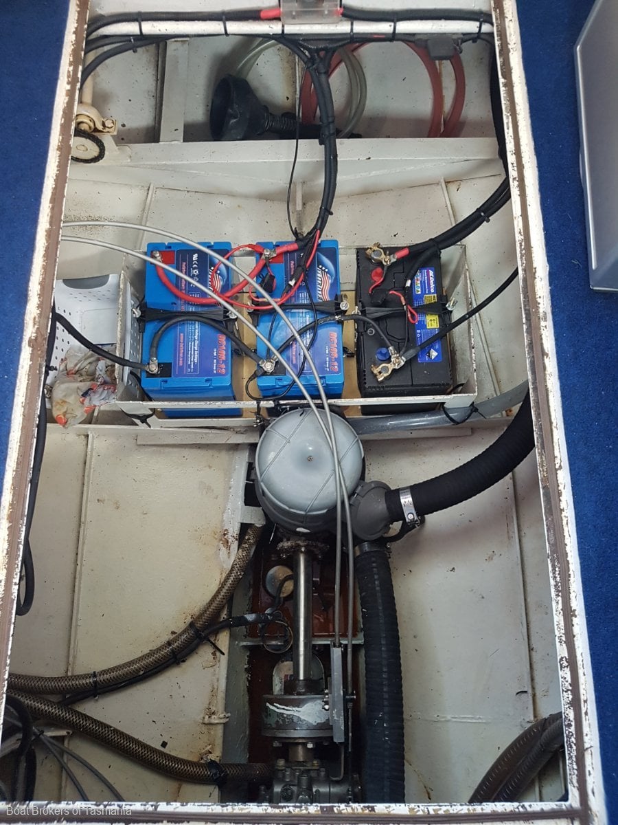 Beluga Boden 30 steel motor sailer in excellent order Boat Brokers of Tasmania