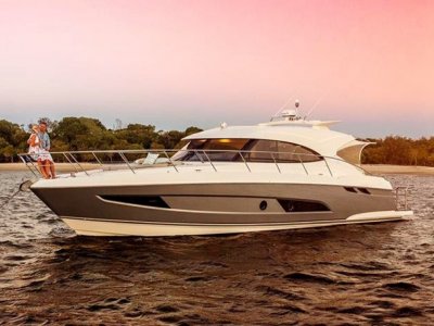 Riviera to Premiere sophisticated 4800 Sport Yacht at US Bay Bridge Boat Show