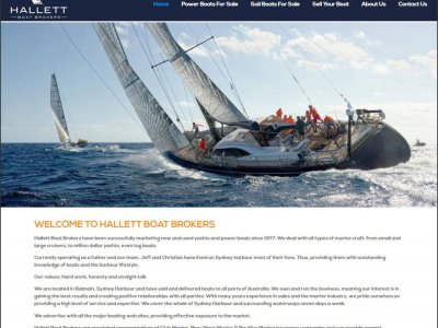 Boating Websites launches brand new website for Hallett Boat Brokers