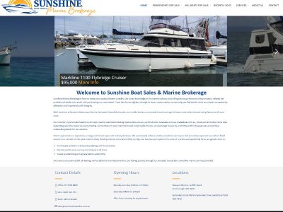 Boating Websites launches website for Sunshine Marine Brokerage