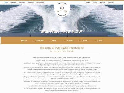 Boating Websites Launches Brand New Website For Paul Taylor International
