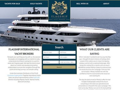 New Website For Flagship International Yacht Brokers