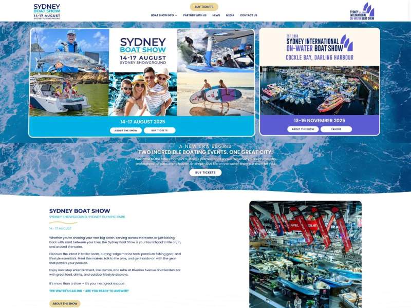 Sydney Boat Show 14-17 August 2025 - Sydney Showground