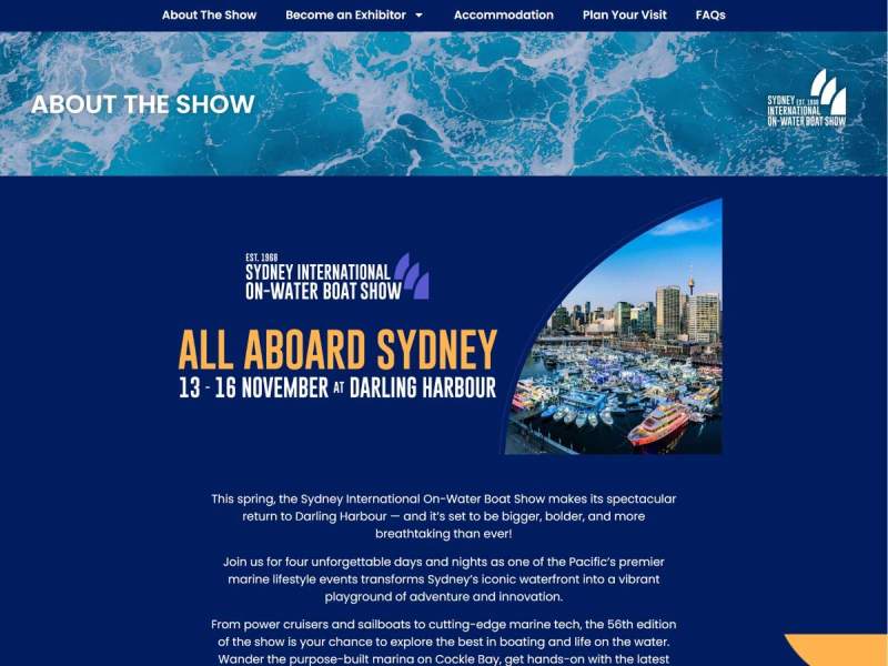 2025 Sydney International On-Water Boat Show