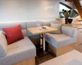 Riviera 52 Enclosed Flybridge:Starboard Lounge Versatility