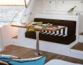 Riviera 52 Enclosed Flybridge:Mezzanine Lounge and Dinning