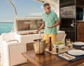 Riviera 5400 Sport Yacht:Barbecue Centre and Wet Bar