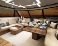 Riviera 72 Sports Motor Yacht:Saloon - Dedicated Lounge and Dining