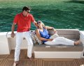 Riviera 57 Enclosed Flybridge:Optional Lounge