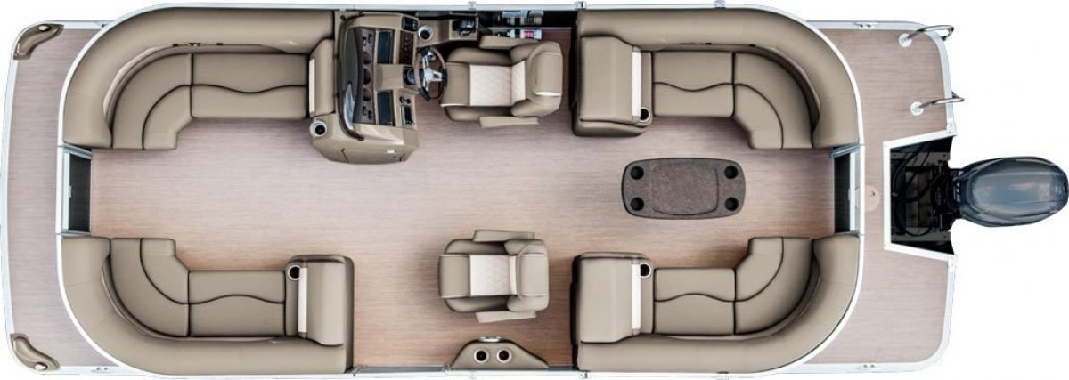 Bennington Pontoon Boat 22SSRX Stern Radius