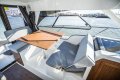 Beneteau Antares 9.0 OB:Fwd lounge flips for fwd for lounge